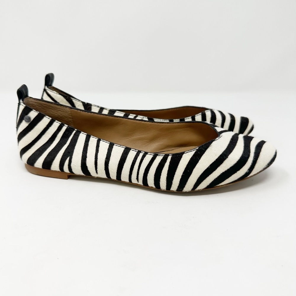 UGG LYNLEY EXOTIC ZEBRA BALLET FLAT 7